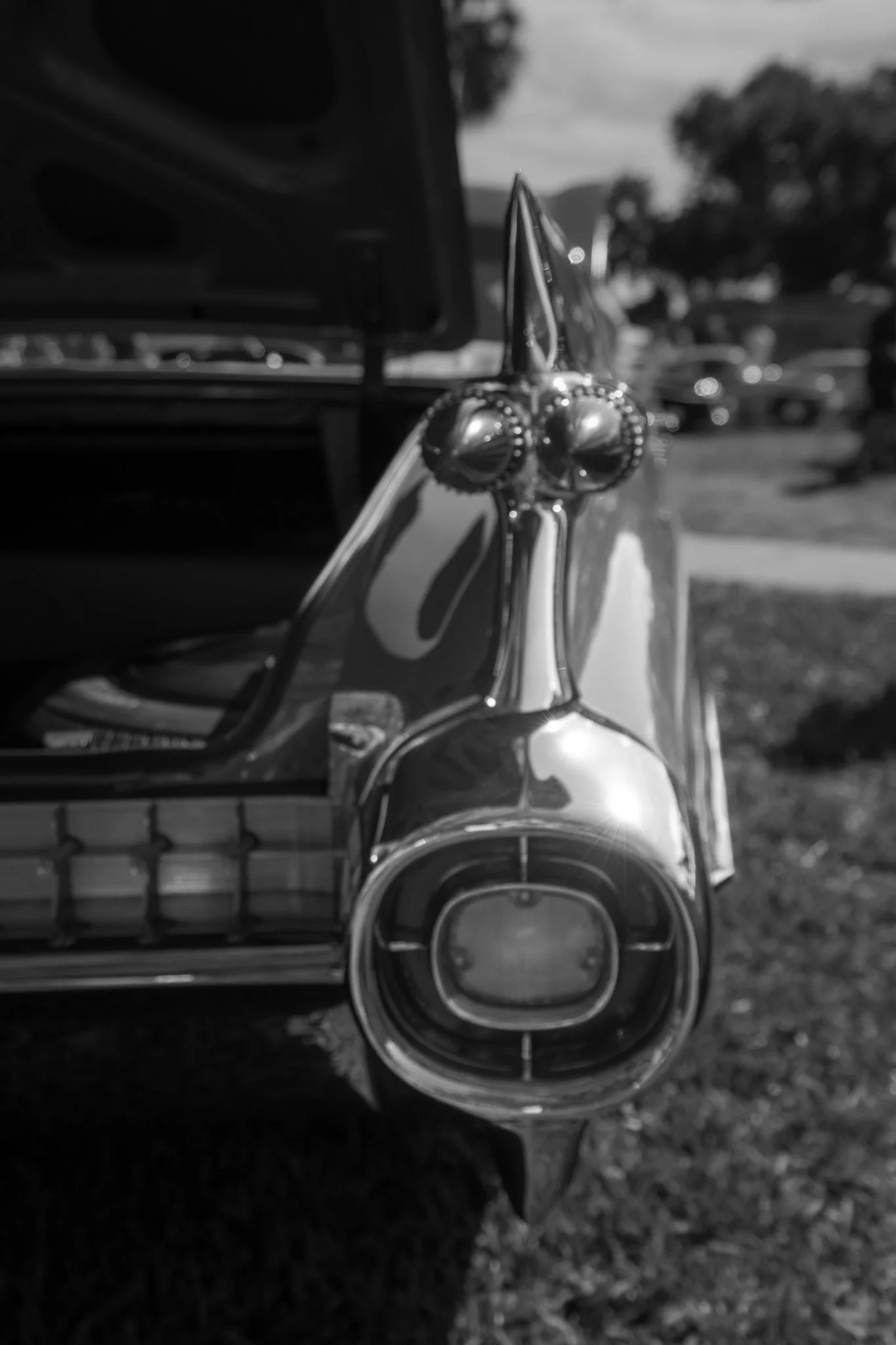 Car show details. Even the glass needs to look good. 1959 Cadillac Eldorado Biarritz