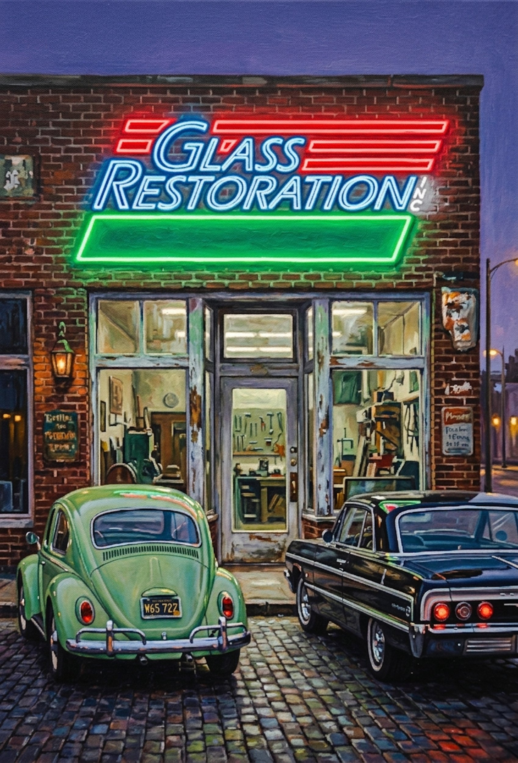 Classic Car lovers love the glass we restore. We restore your Factory original glass.