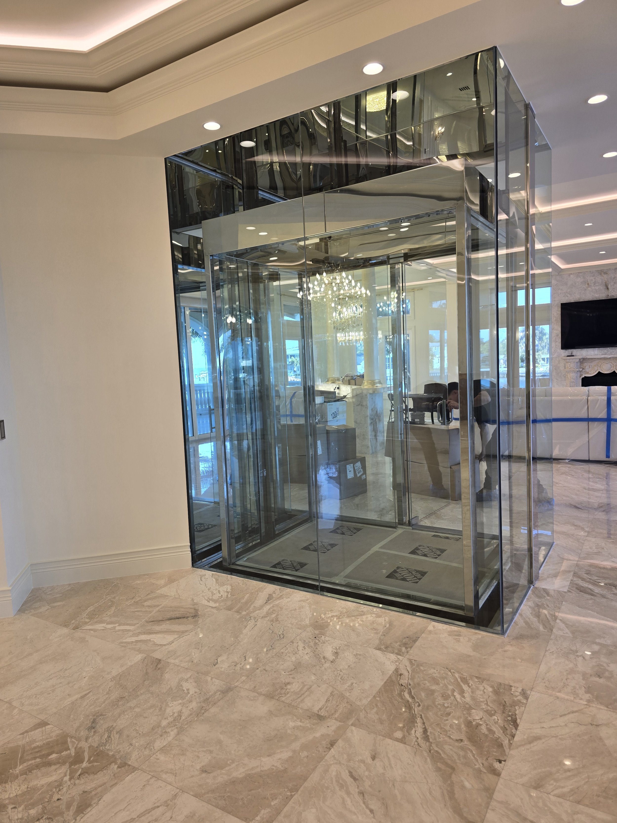 Even glass floors become scratched, and we fix scratched glass.