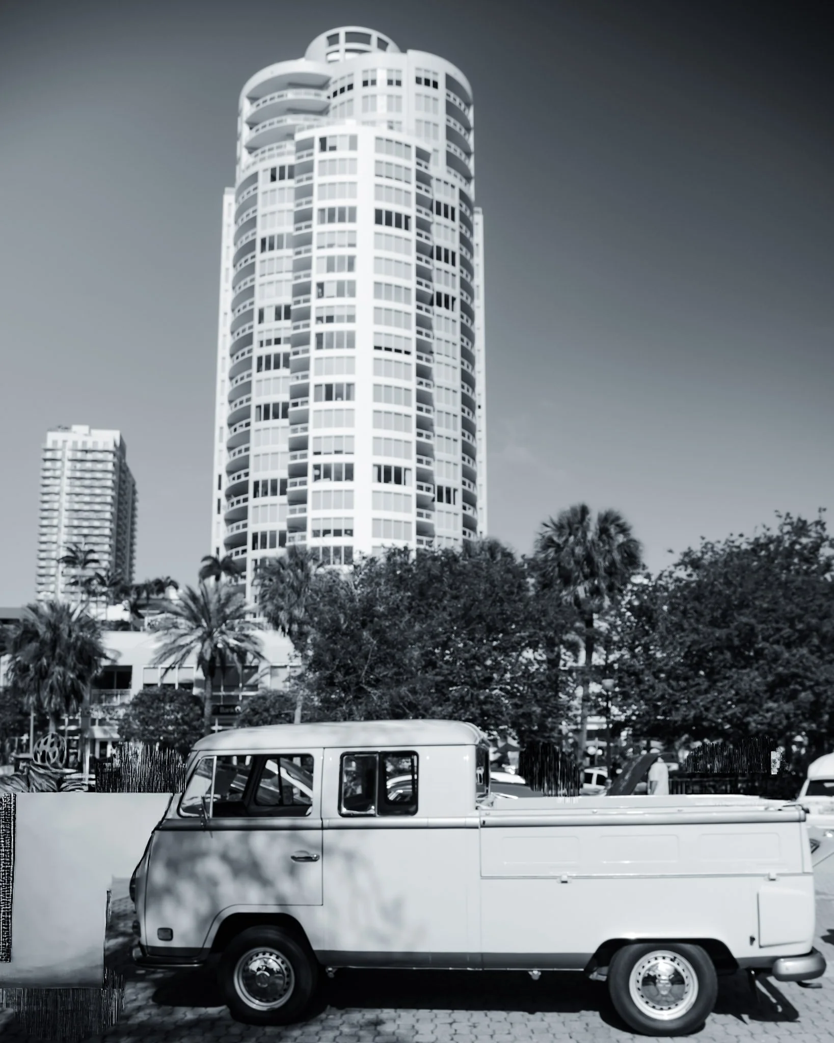 VW Type 2 Transporter in St. Petersburg car show. Taken with Pentax K3iii Monochrome