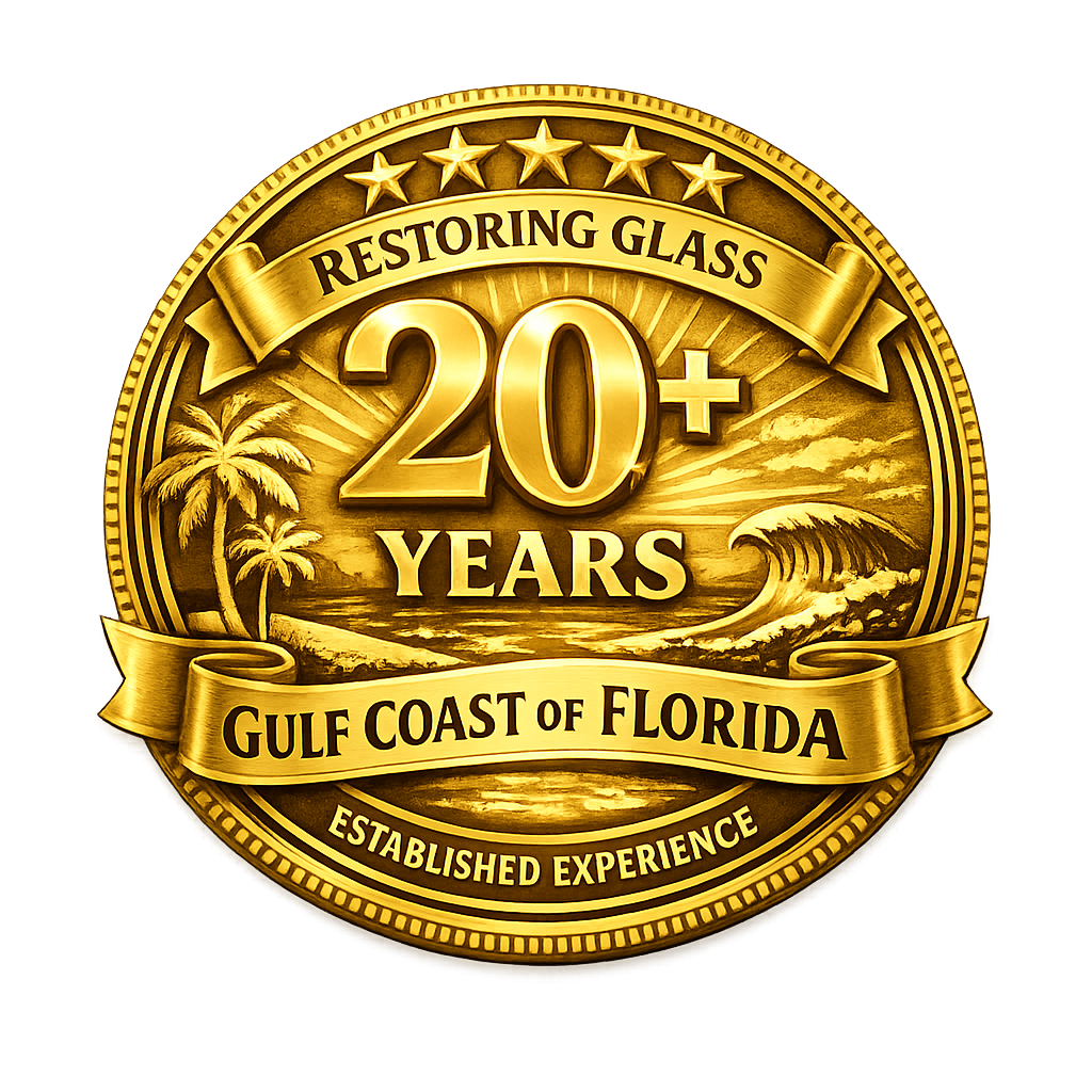 5-star rated glass scratch repair specialists serving the Florida Gulf Coast for more than 20 years.