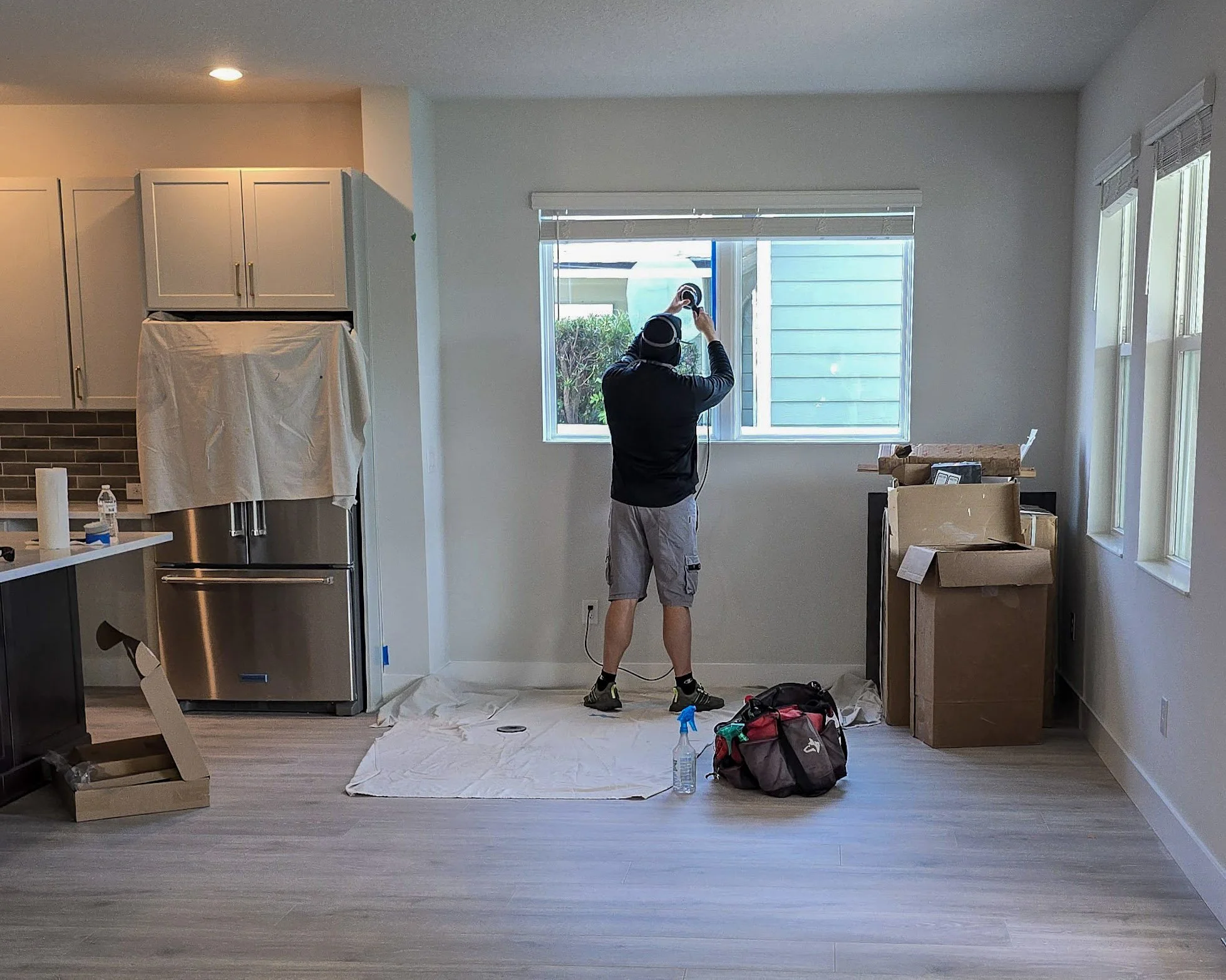 National builder home in Tampa FL scratch repair