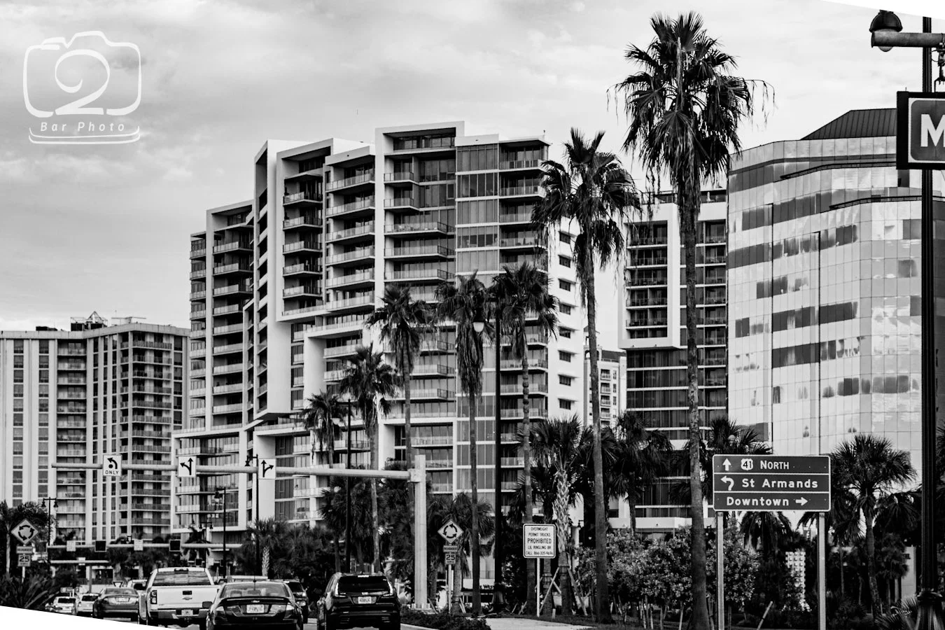 Downtown Sarasota condo with scratched glass. Expert scratched glass repair. we fix scratched glass in Sarasota.