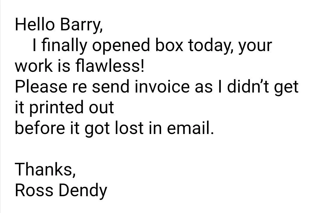 This was Porsche glass from California. Our clients become our salesmen when they post about us in their clubs. Classic Porsche with restored glass again.