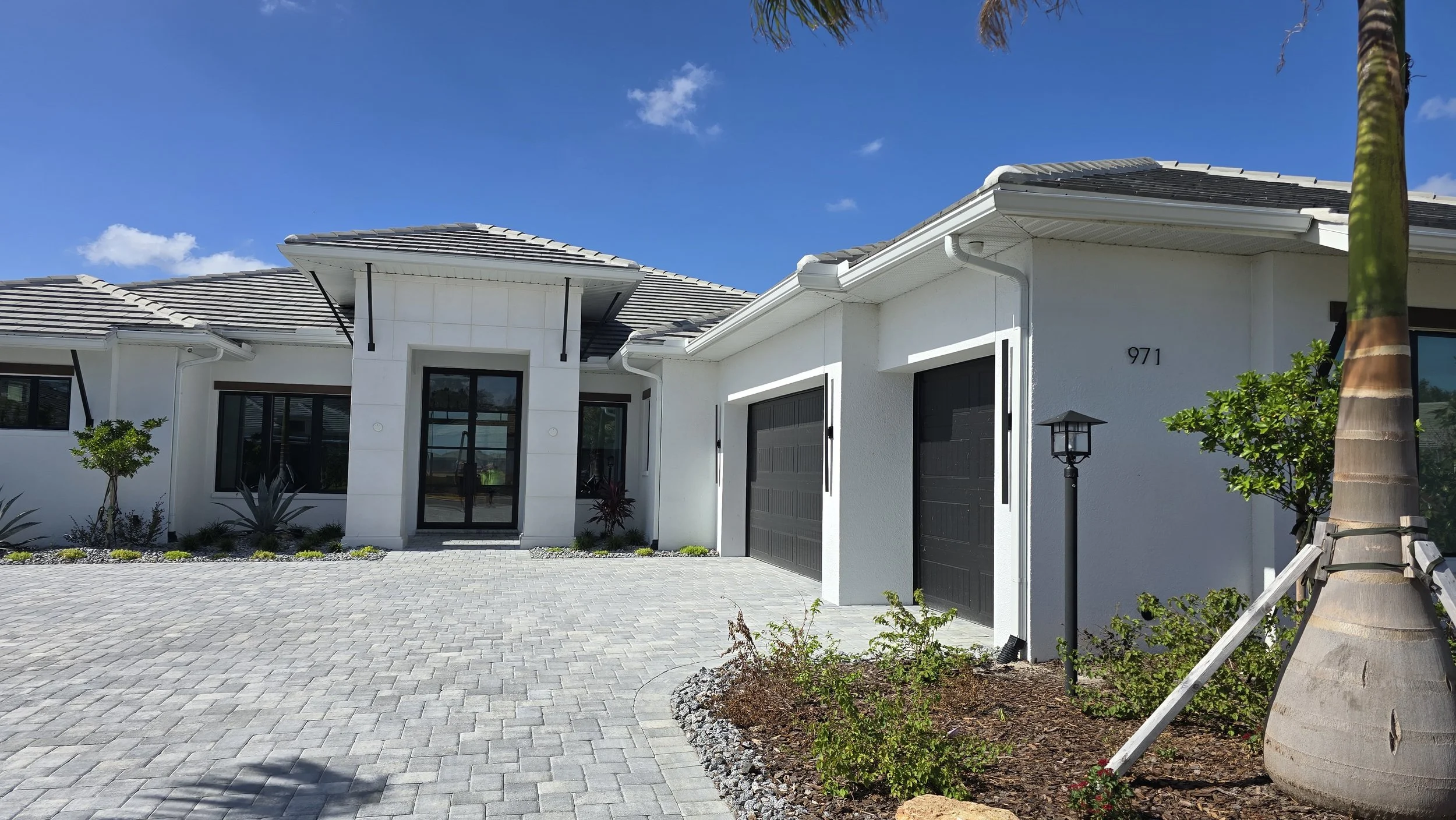 A new construction home in Waterset, Apollo Beach — the kind of build-quality glass Glass Restoration Inc. protects and restores throughout the community