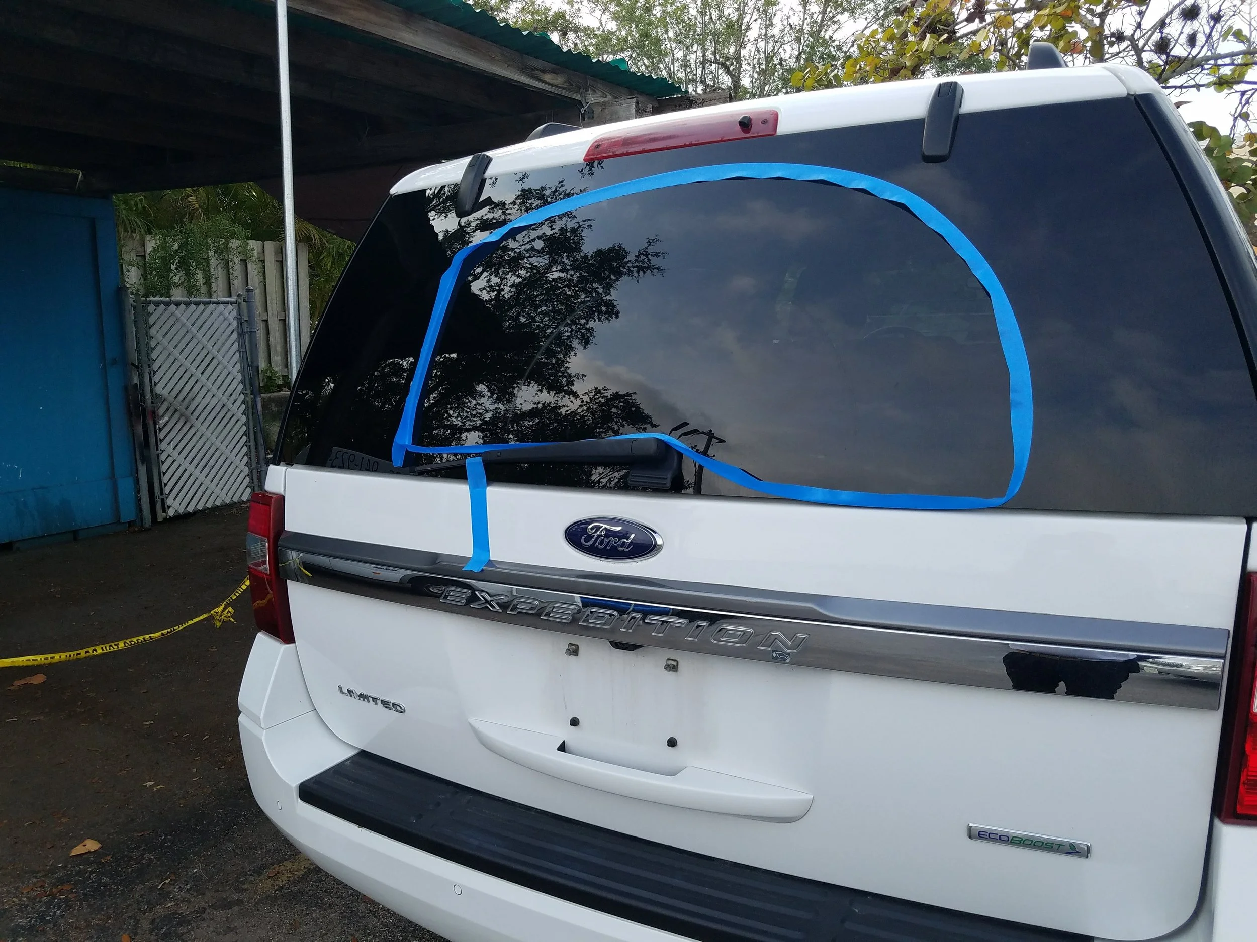 Another SUV rear wiper scratch for the Ford Dealership.