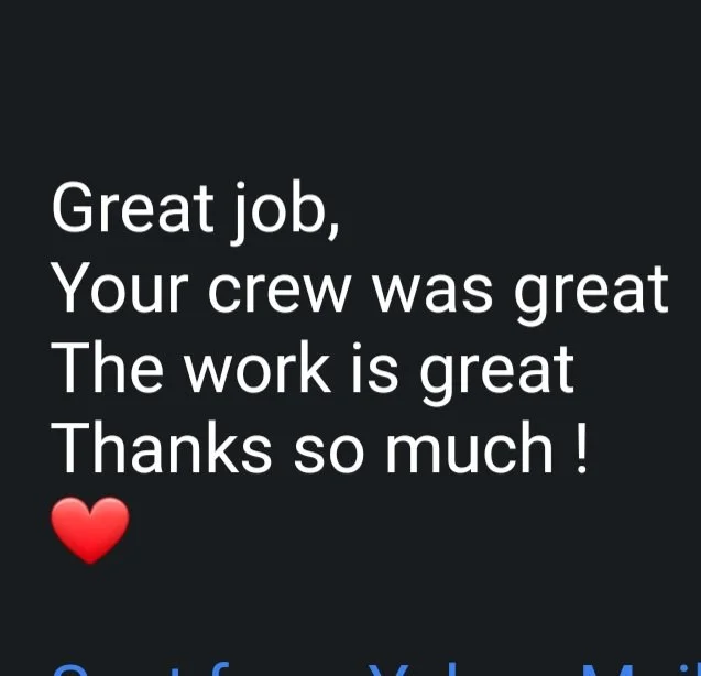Customer testimonial — Great job your crew was great thanks so much — Glass Restoration Inc. 5-star customer satisfaction serving Southshore Bay Wimauma and south Hillsborough County FL homeowners