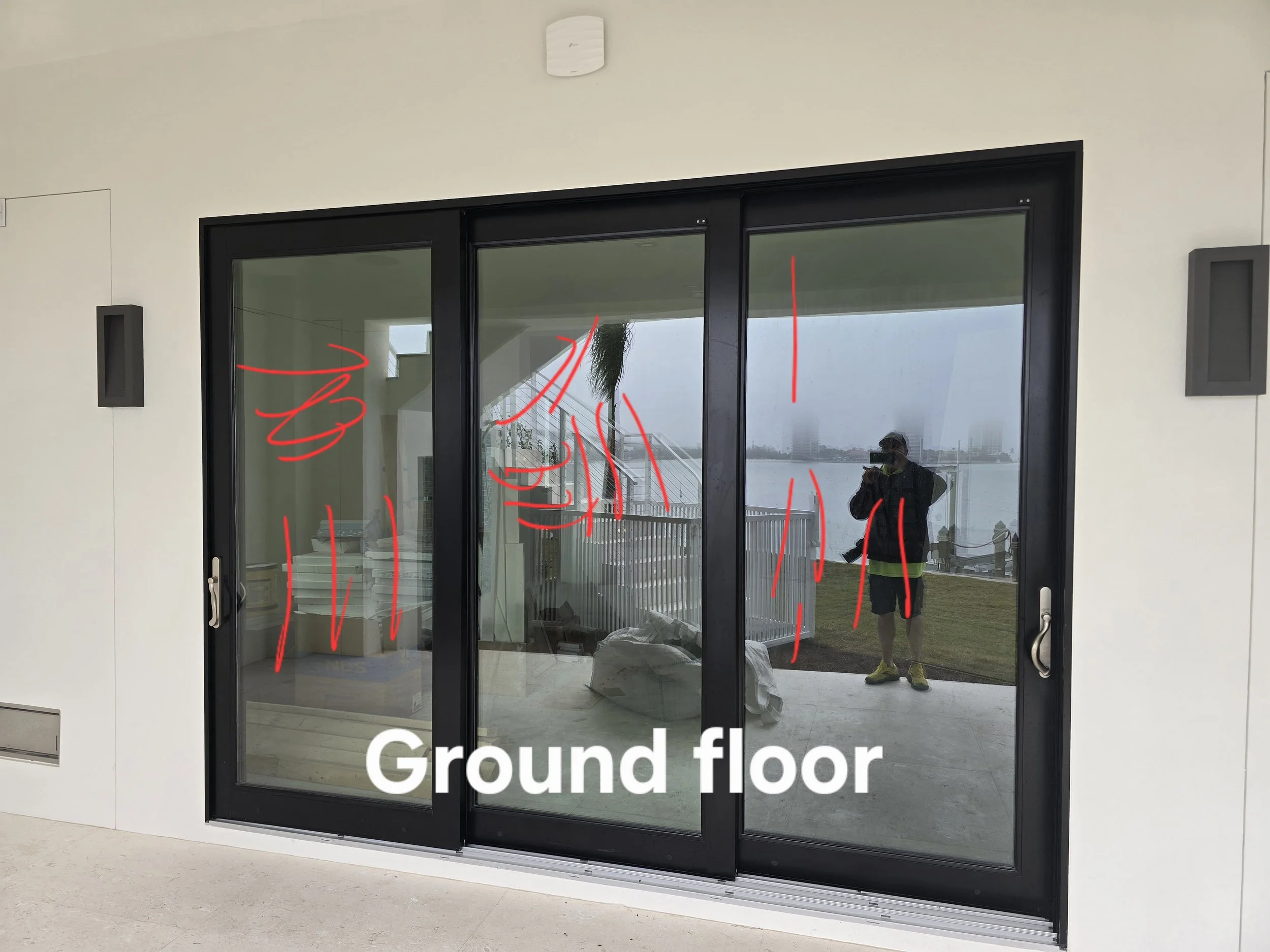 Gulf-front glass restoration at Fort Myers Beach, Florida