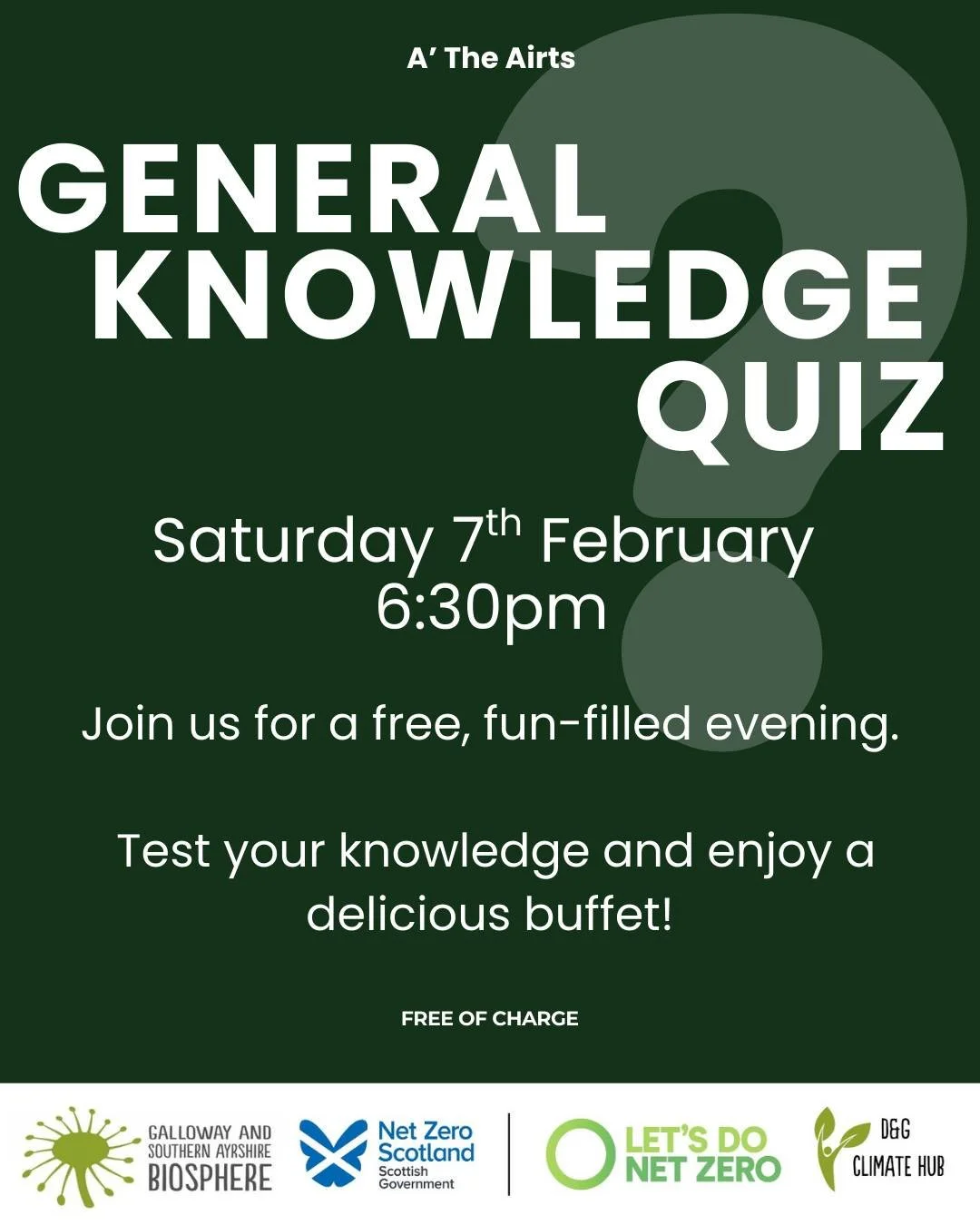 This Saturday come along and test your knowledge!