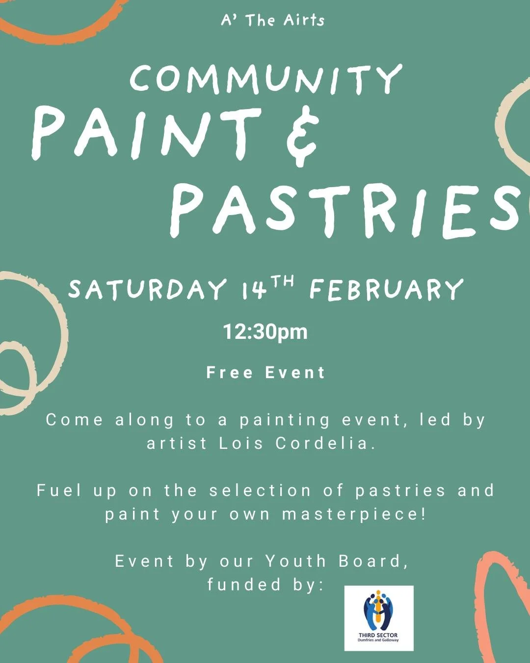 A family friendly event hosted by artist Lois Cordelia.

Booking necessary, just contact our front desk!