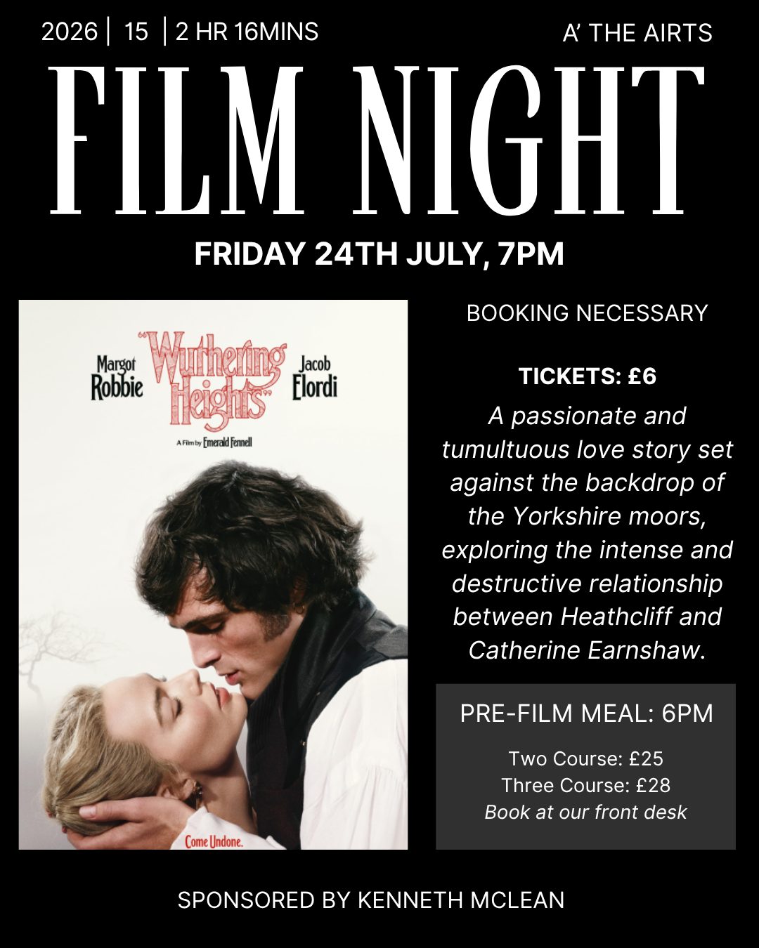 Our monthly promotional film poster.