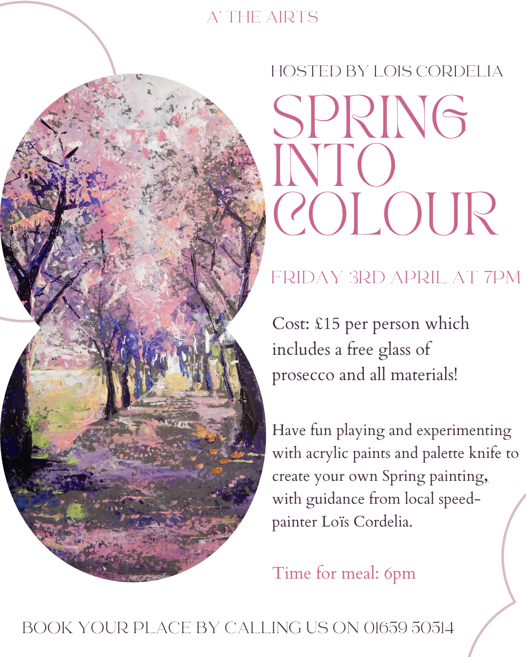 Spring into colour painting workshop