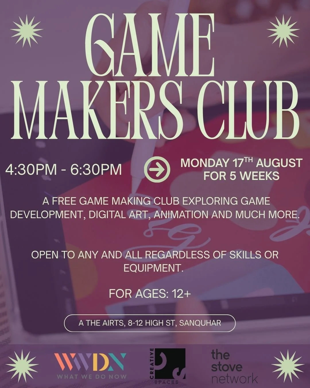 Game makers club focusing on digital art