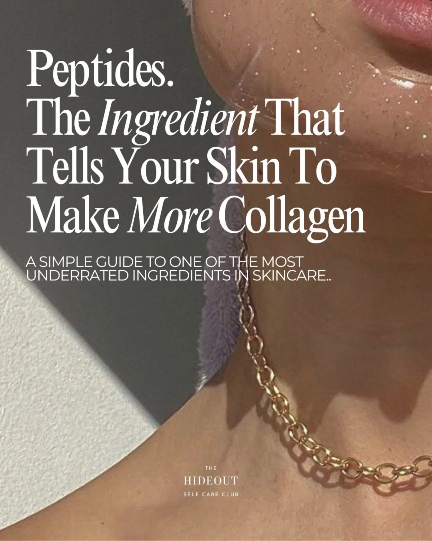 Peptides are one of those ingredients I come back to again and again.

They quietly do a lot of work in the background.

Peptides act as messengers, signalling the skin to produce more collagen and support its natural repair processes. Over time, thi