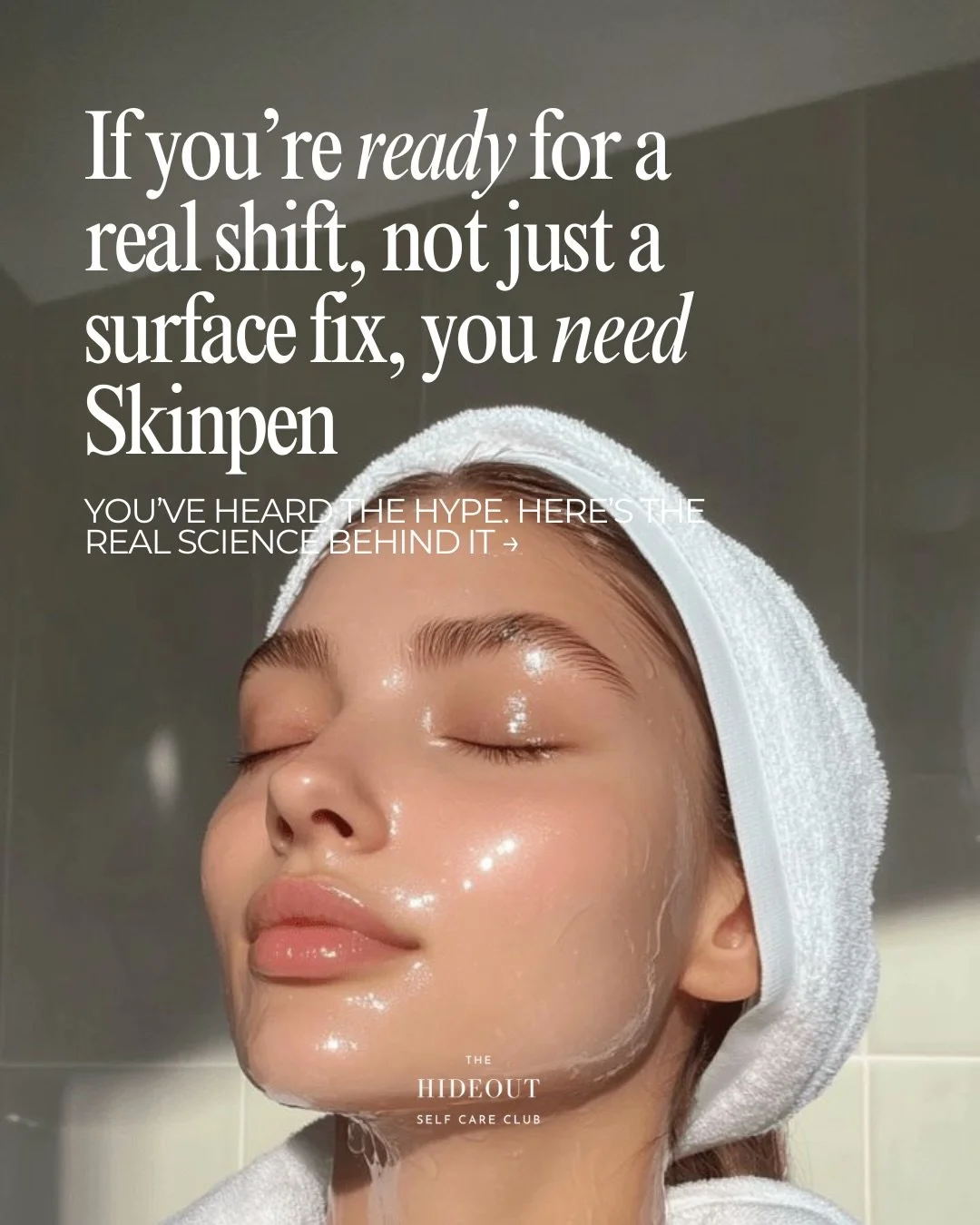Your skin already knows how to heal. Microneedling just reminds it. ✨

At The Hideout Self Care Club, we&rsquo;re big believers in treatments that work with your skin,  not against it. Skinpen Microneedling is one of those quiet powerhouses that buil