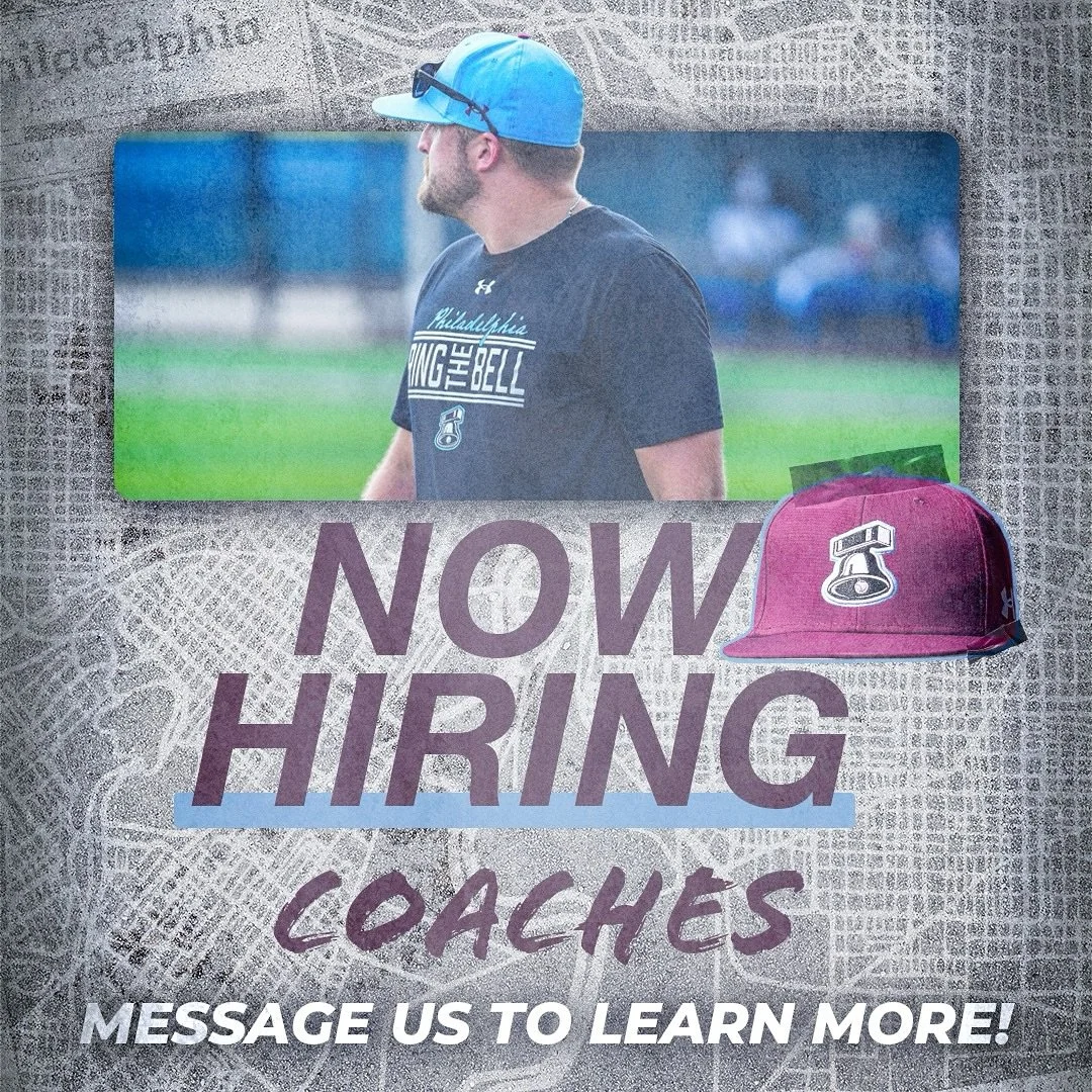Have interest in coaching or know someone who might? We’re looking to add some great additions to our coaching staff!
Message us if interested or email Coach Bobby Della Polla (dellapolla@phillybaseballtraining.com) or Coach Joe Ravert (jraver