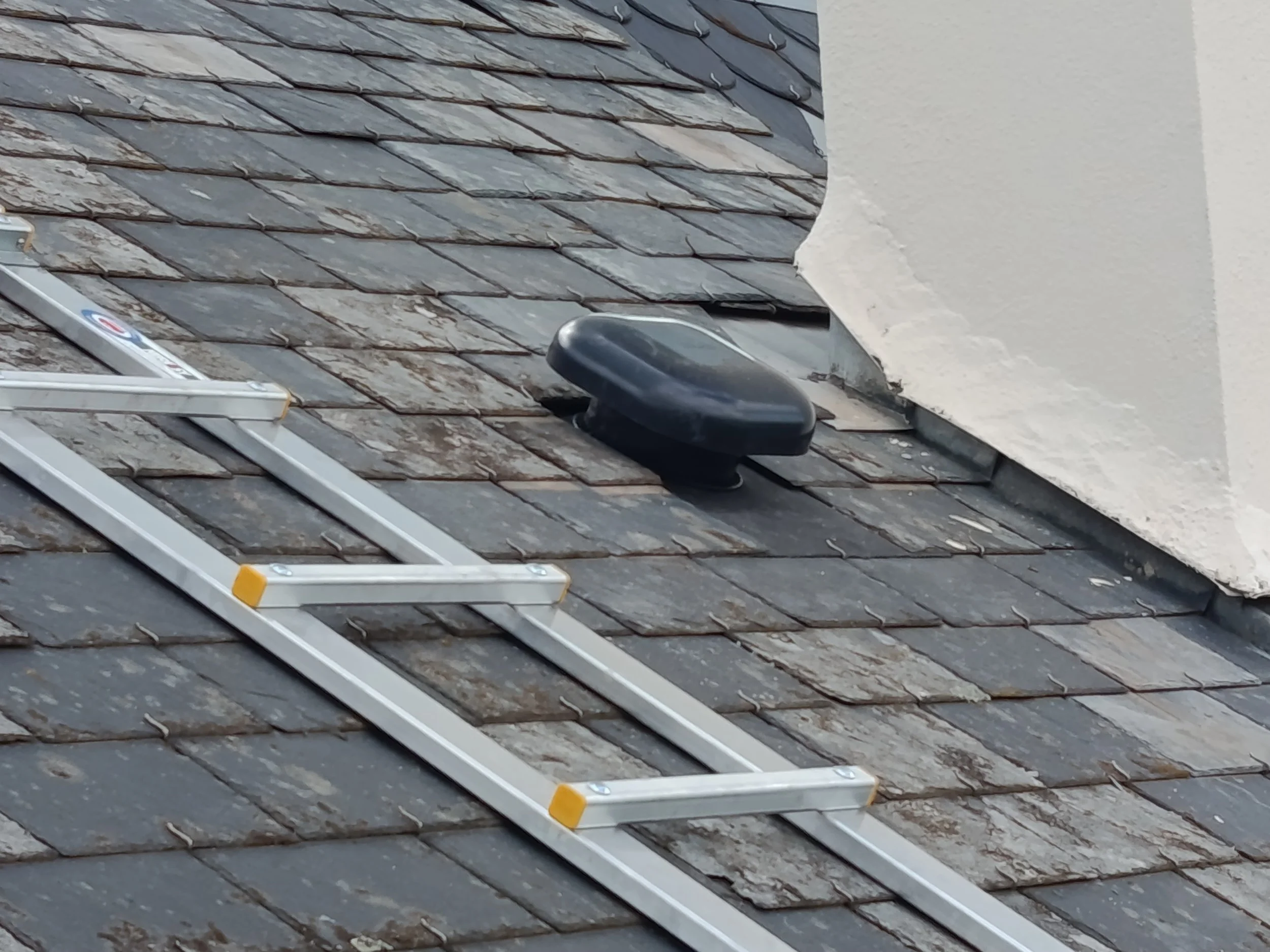 Pose de sortie d'aération.