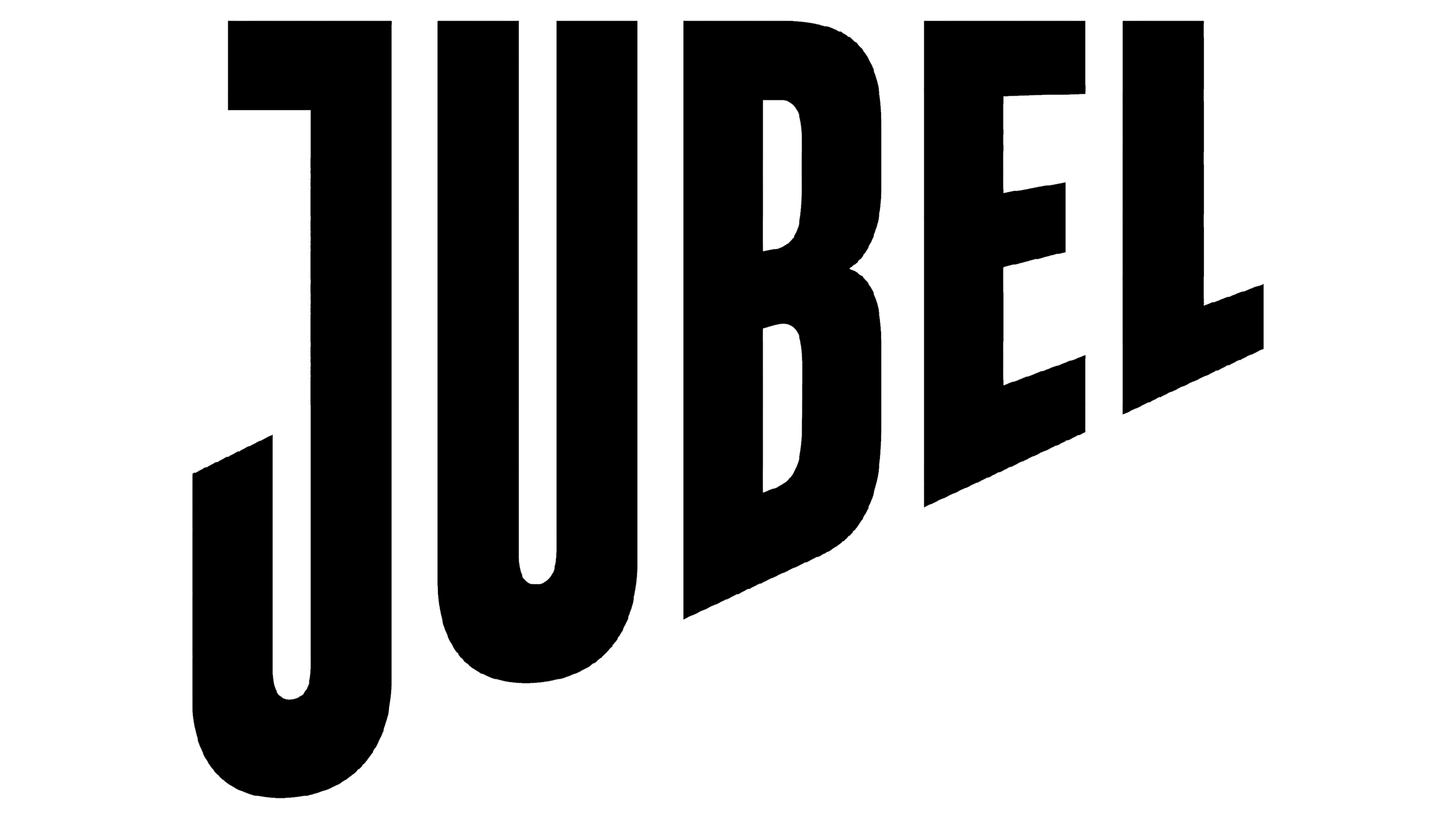 3D outline of the word 'JUNE' in uppercase letters.