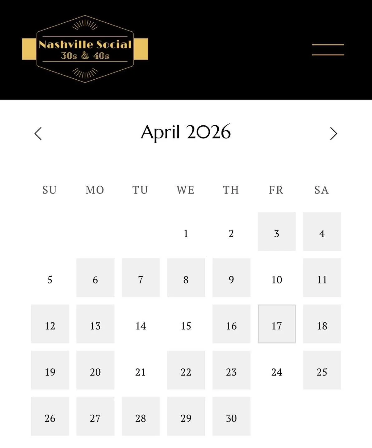 👋 Hi! We&rsquo;re back to share another update&hellip;

🌦️Our April events calendar is live &amp; meetups are underway! Check them out &amp; RSVP at www.NashvilleSocial.org

🎬We are working on our March Events recap reel. Did you see our February 