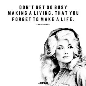 Wednesday Wisdom...
"Don't get so busy making a living, that you forget to make a life." - Dolly Parton

Be Social with Nashville Social!

#nashville #meetup #socialclub #meetnewpeople #dollyparton