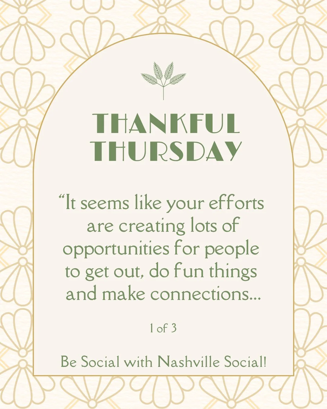 Thankful Thursday...
Feedback is a gift we are so very grateful for!

One of my favorite things in the whole world... 
is when I see members "in the wild", (aka outside of an event)...
and they're hanging out with a new friend they met in t