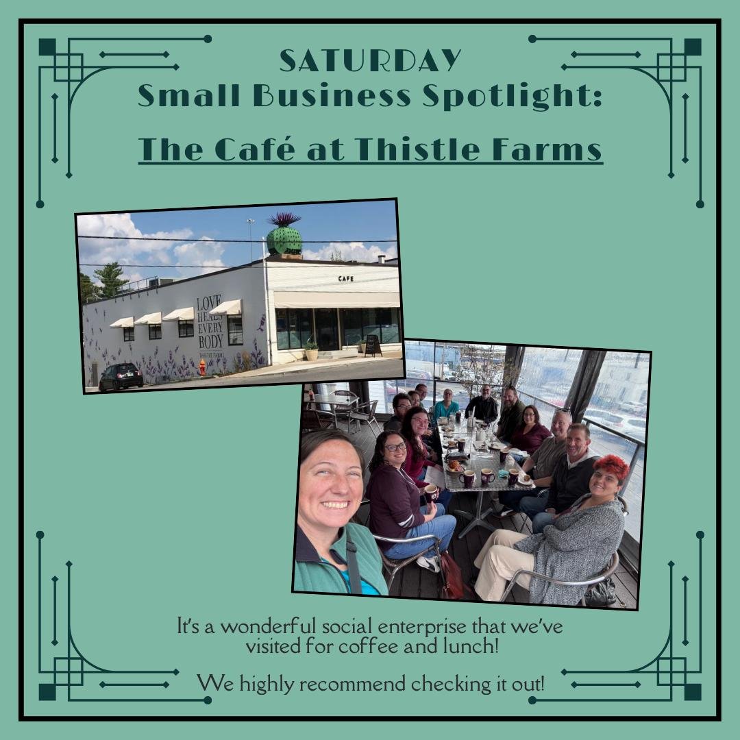 We love supporting small &amp; local businesses and want to spotlight some of our favorites!

The Caf&eacute; at Thistle Farms is one of them!

A nonprofit social enterprise helping heal, restore, and employ women survivors of trafficking, prostituti
