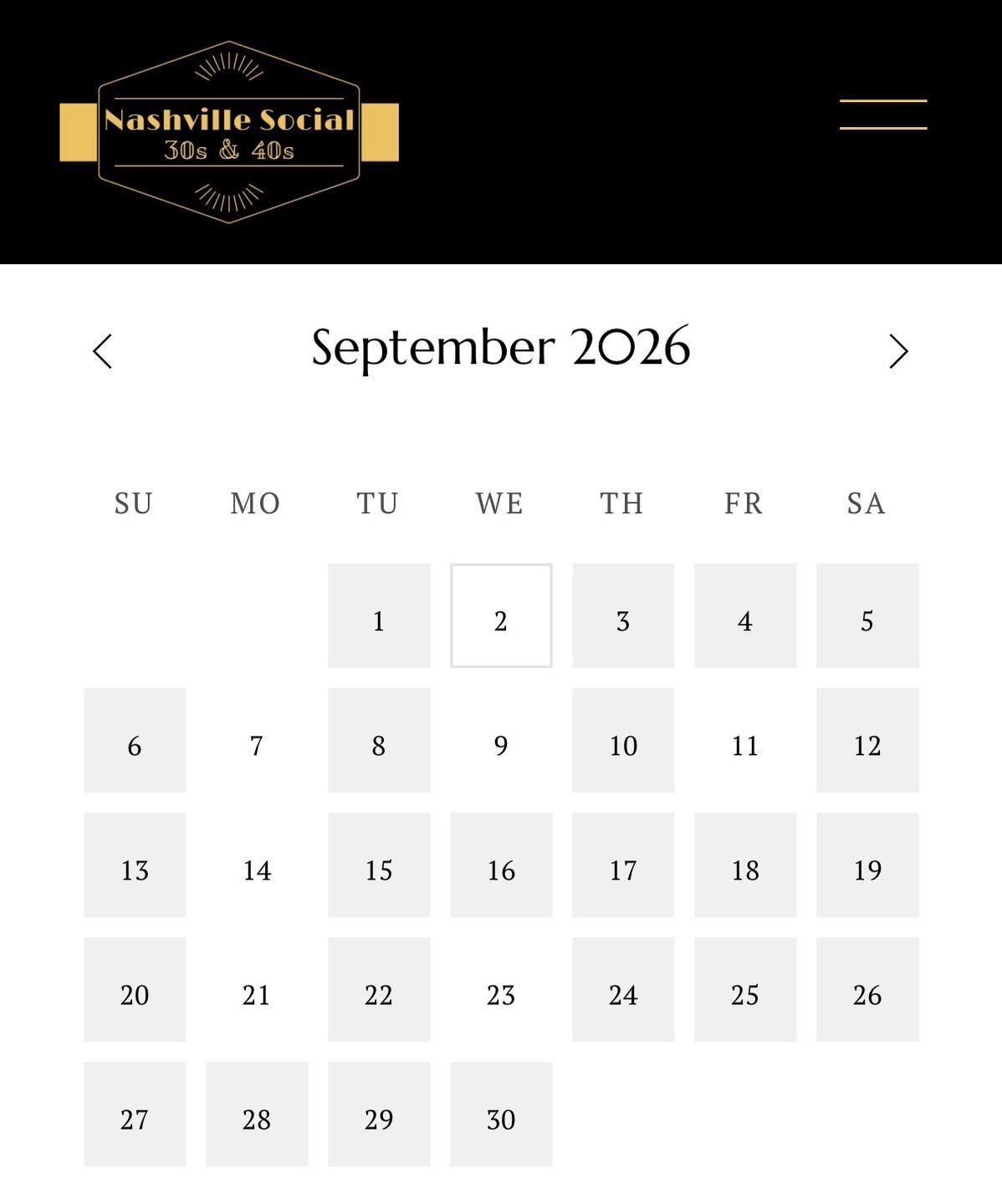 🗓️Our SEPTEMBER events calendar is live! With 5+ events a week, and more coming! Check them out &amp; RSVP at www.NashvilleSocial.org

🤩 Excited for Sunday Strolls, Dining Around Town, Game Nights, Kayaking &amp; Live Music! + Special events like R