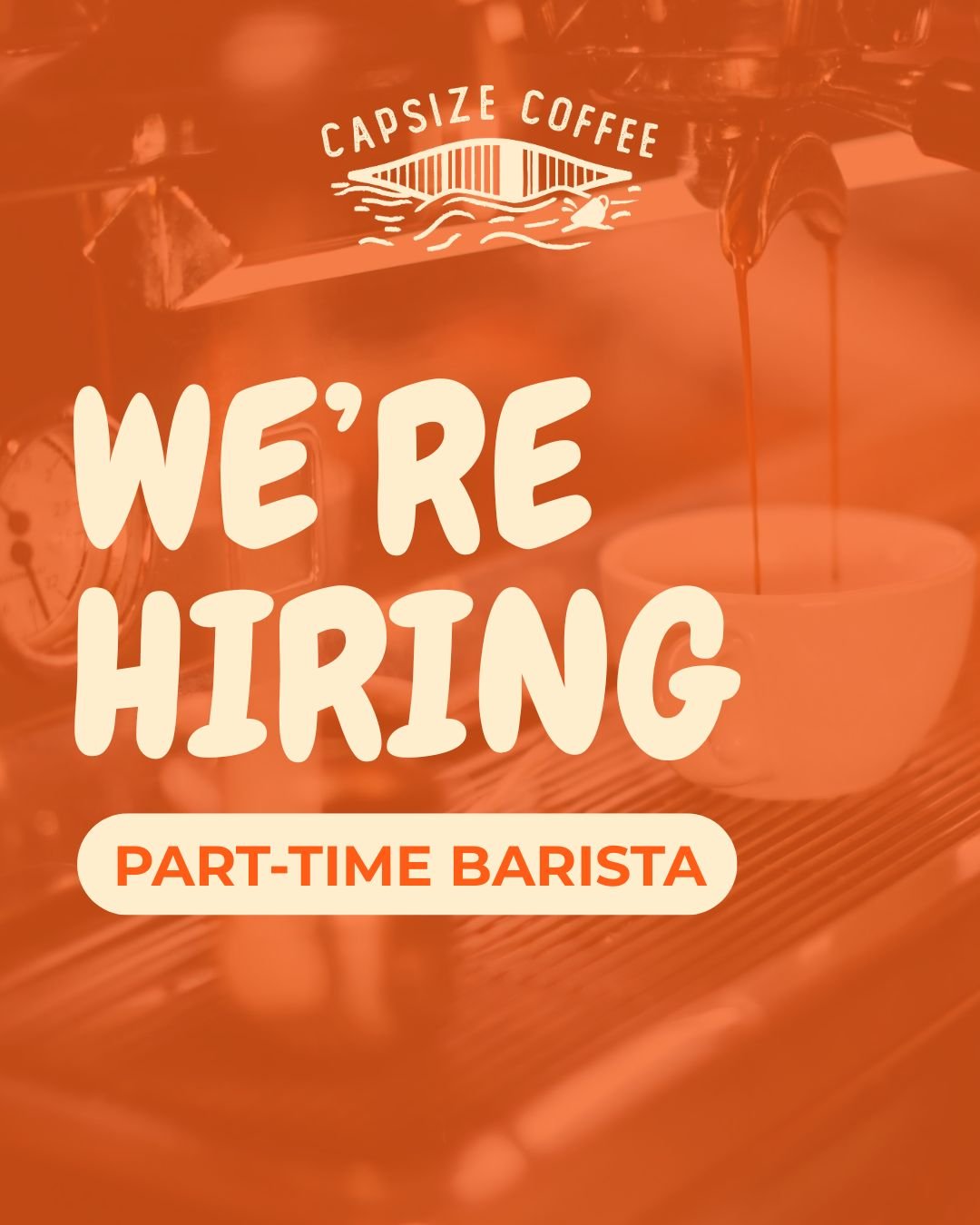 We're hiring for a part time barista! 

If you love coffee, books and working with a passionate team of community oriented folks, come join us! 

Apply at link in bio.