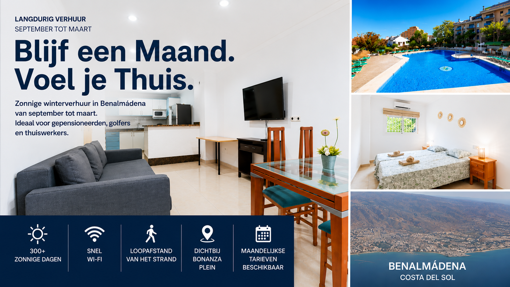 Lange termijn verhuur in winter accommodatie aan de Costa del Sol | SpainBreaks