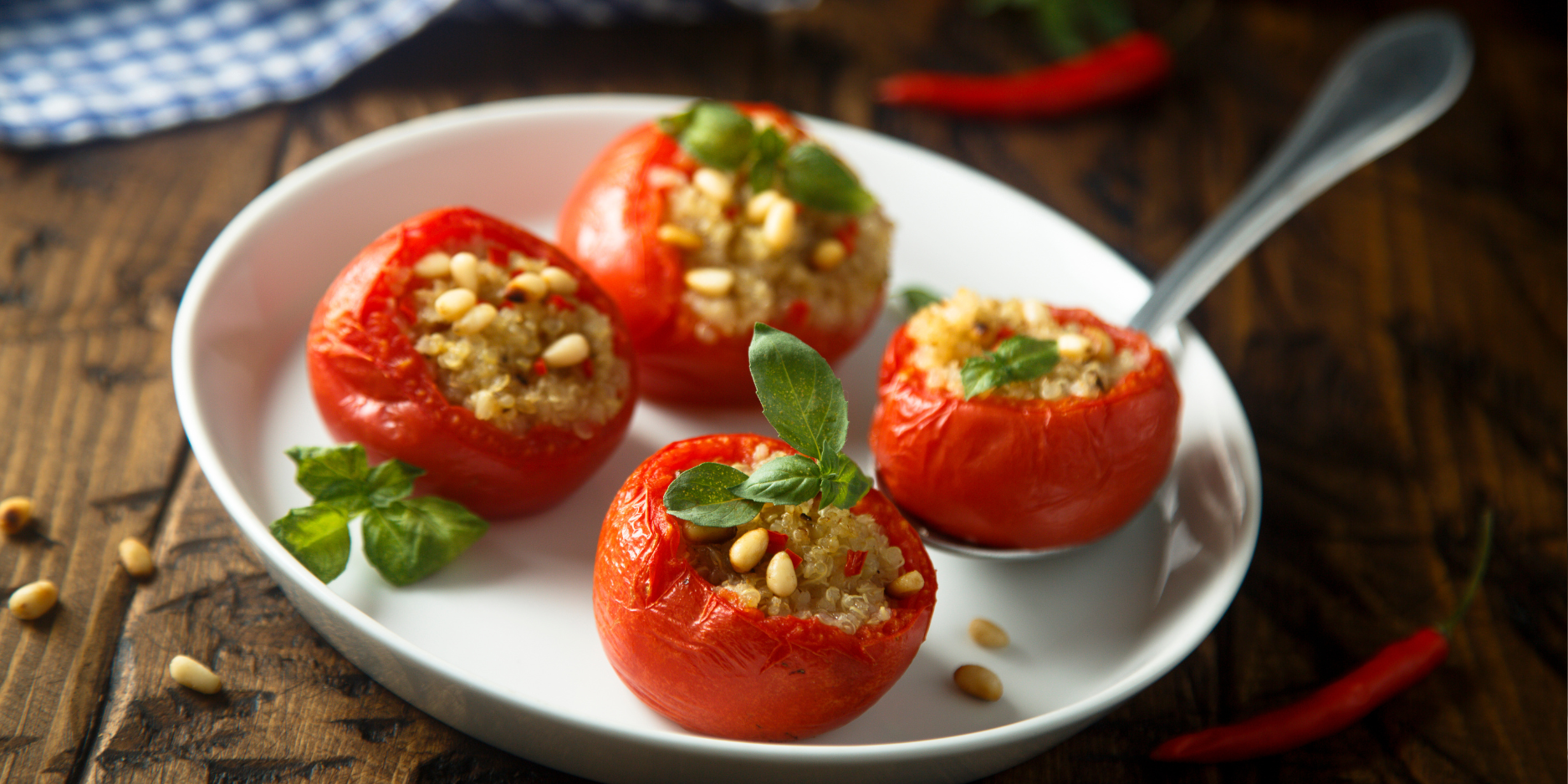 June 25 - Red Wine Braised Beef or Herbed Quinoa Stuffed Tomato