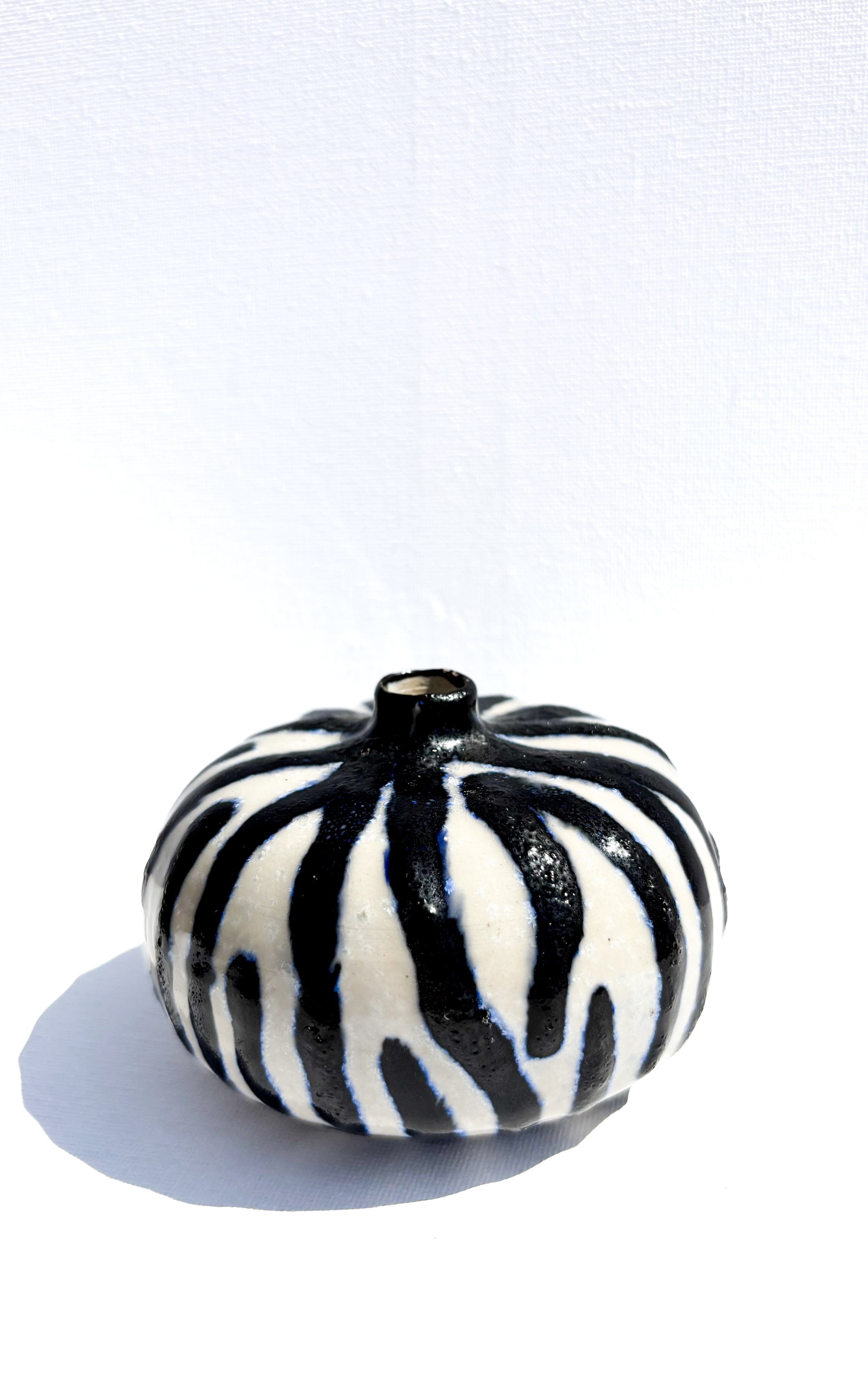 Zebra with Mini Blue Crystals