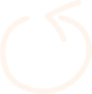 Playful line drawing of a circular arrow.