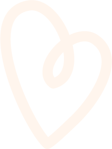Playful line drawing of a heart.