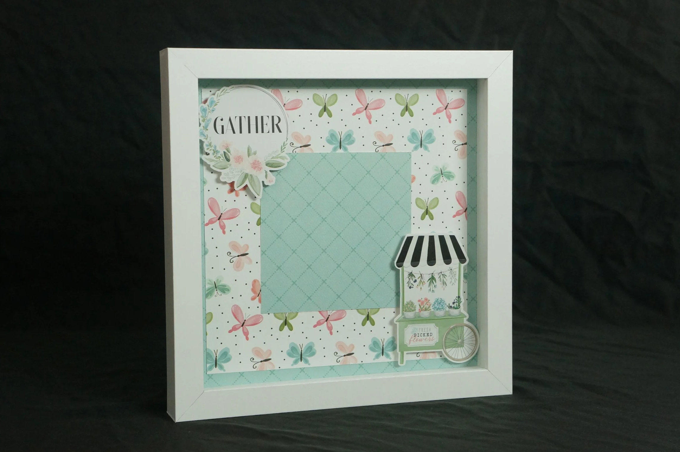 8x8 Premade Shadowbox: Spring