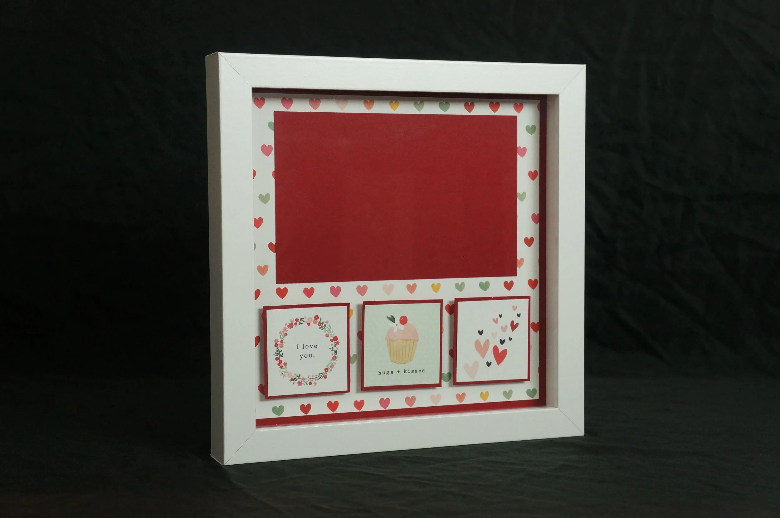 8x8 Premade Shadowbox: Valentines Day