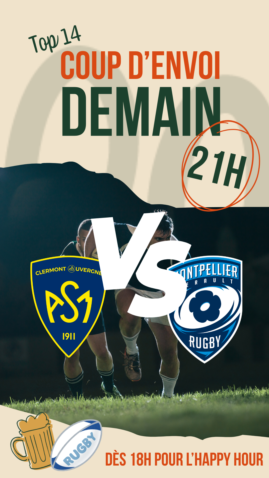 ASM Clermont vs Montpellier – Match en direct