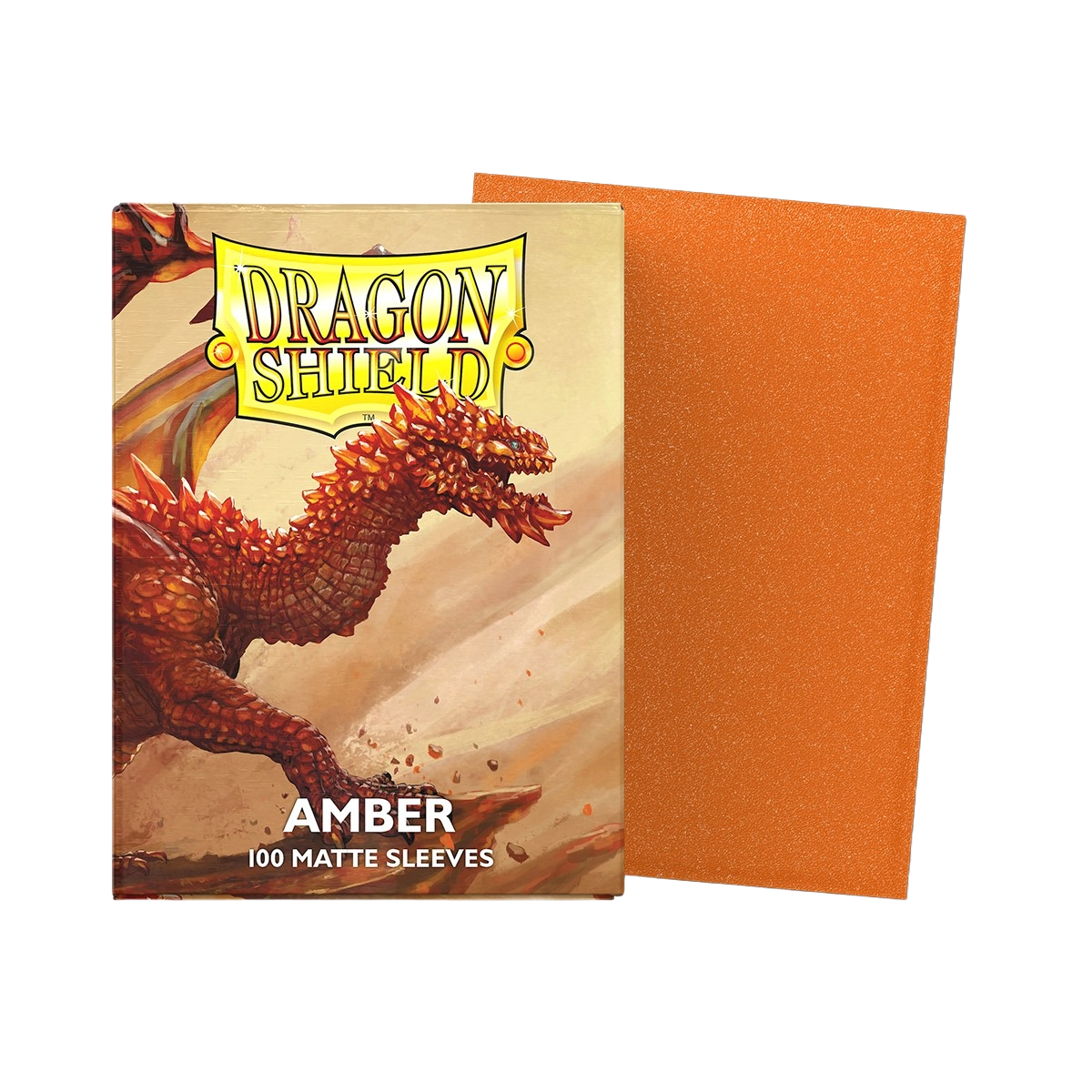 Dragon Shield - Amber Matte Sleeves Display (10x 100ct Boxes)