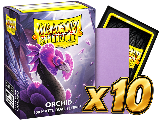 Dragon Shield - Orchid Dual Matte Sleeves Display (10x 100ct Boxes)