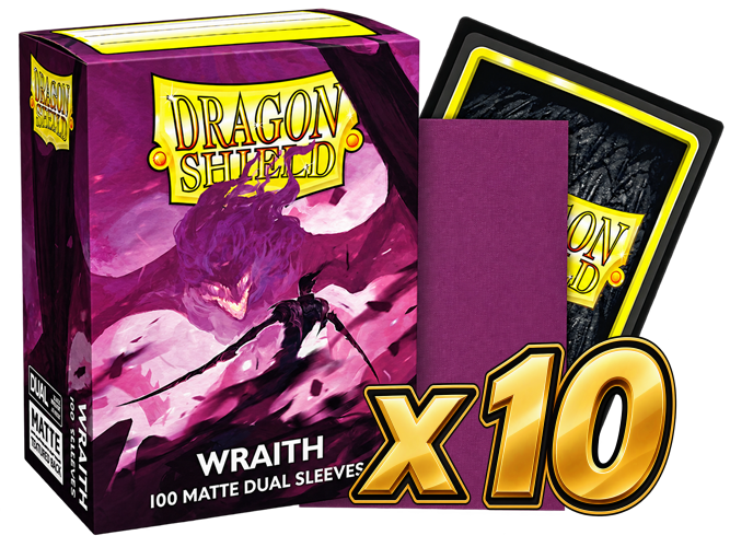 Dragon Shield - Wraith Dual Matte Sleeves Display (10x 100ct Boxes)
