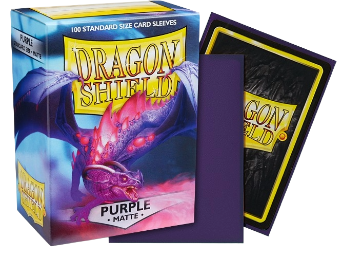 Dragon Shield - Purple Matte Sleeves Display (10x 100ct Boxes)