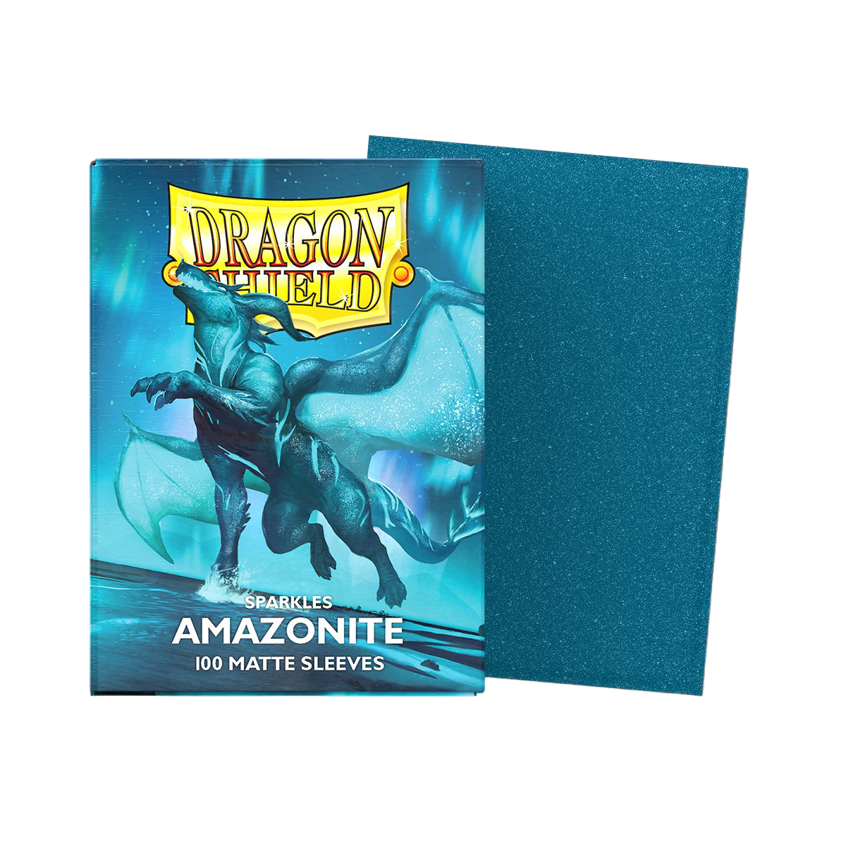 Dragon Shield - Amazonite Sparkles Matte Sleeves 100ct Box