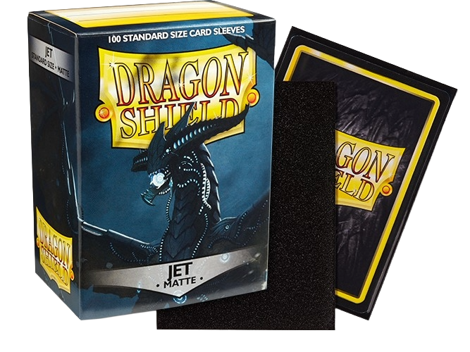 Dragon Shield - Jet Matte Sleeves Display (10x 100ct Boxes)