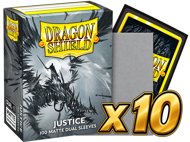 Dragon Shield - Justice Dual Matte Sleeves Display (10x 100ct Boxes)