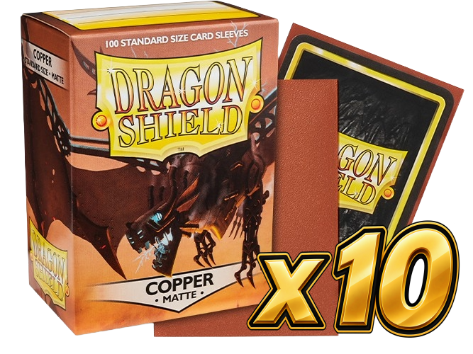 Dragon Shield - Copper Matte Sleeves Display (10x 100ct Boxes)