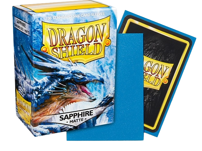 Dragon Shield - Sapphire Matte Sleeves Display (10x 100ct Boxes)