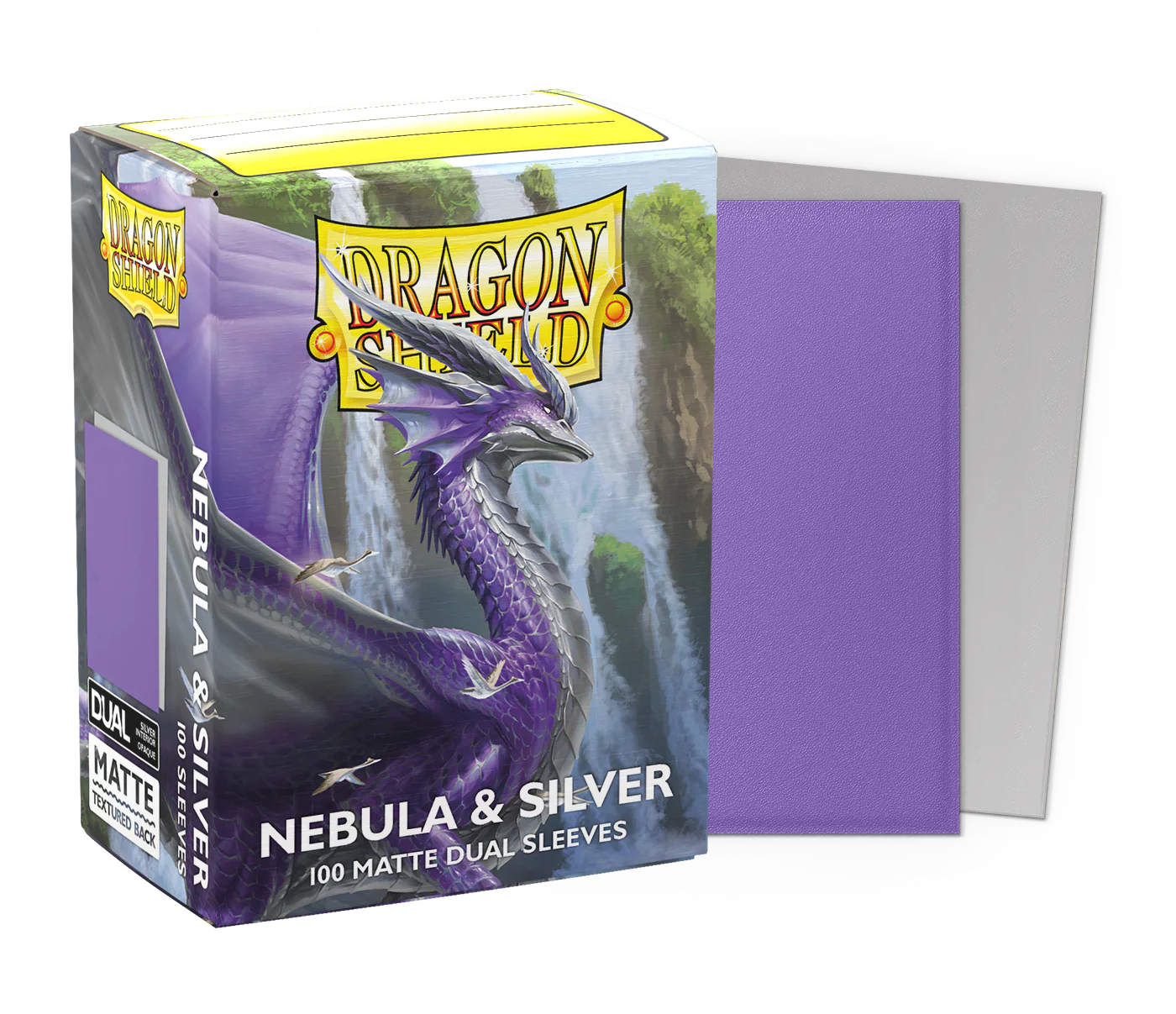 Dragon Shield - Nebula & Silver Dual Matte Sleeves Display (10x 100ct Boxes)