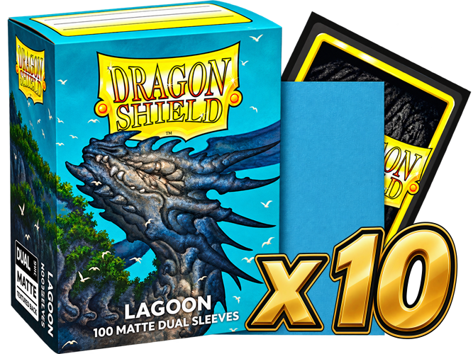 Dragon Shield - Lagoon Dual Matte Sleeves Display (10x 100ct Boxes)