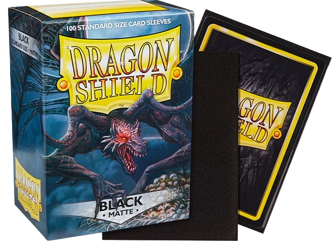 Dragon Shield - Black Matte Sleeves Display (10x 100ct Boxes)