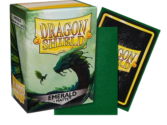 Dragon Shield - Emerald Matte Sleeves Display (10x 100ct Boxes)