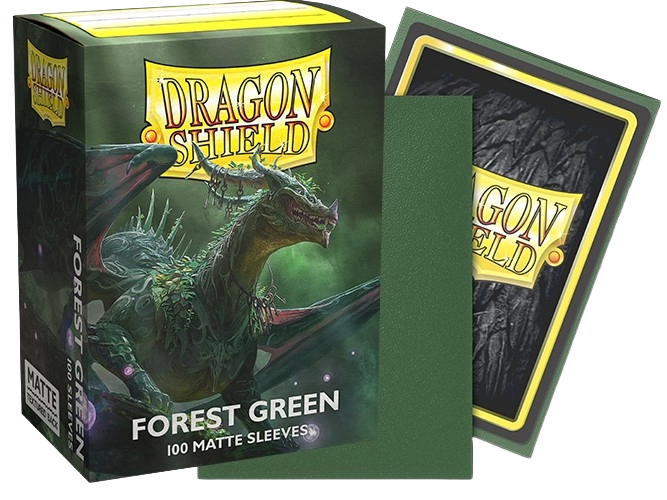 Dragon Shield - Forest Green Matte Sleeves Display (10x 100ct Boxes)